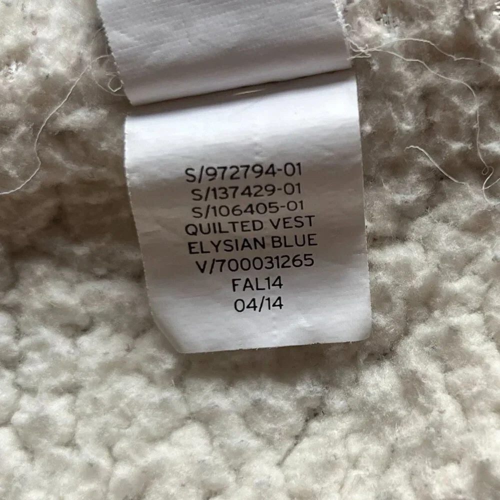Gap sherpa-lined polka dot vest S 6-7